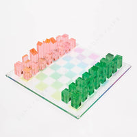 Thumbnail for Sunnylife - Wholesale Board Game - Ombre Lucite Chess & Checkers Sherbert