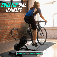 Thumbnail for Powr Labs® Bike Trainer Mat / Fitness Equipment Mat - LUXUSFIT Luxury Exercise & Recovery Equipment