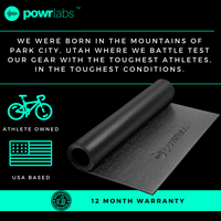 Thumbnail for Powr Labs® Bike Trainer Mat / Fitness Equipment Mat - LUXUSFIT Luxury Exercise & Recovery Equipment