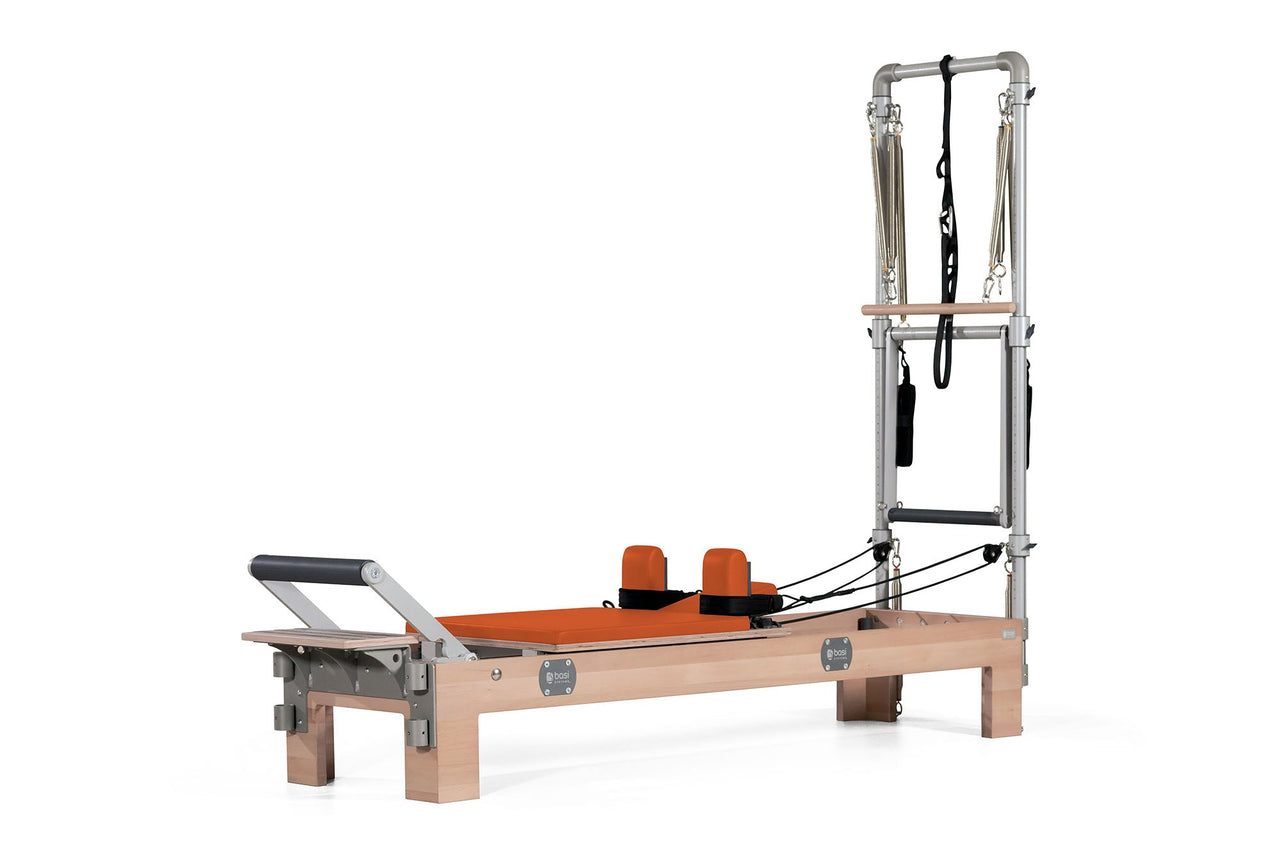 Compact Pilates Reformer with Tower