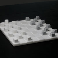 Thumbnail for Stone Checkers Set - White Crystal