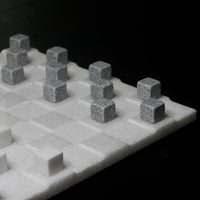 Thumbnail for Stone Checkers Set - White Crystal