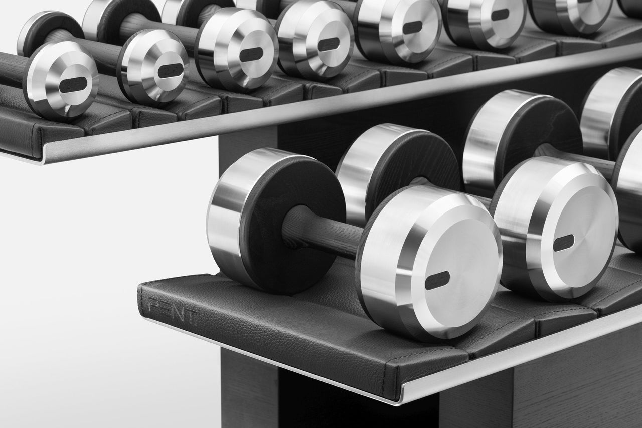 COLMIA™ LIGHT - Dumbbells With Horizontal Rack - LUXUSFIT Luxury Exercise & Recovery Equipment