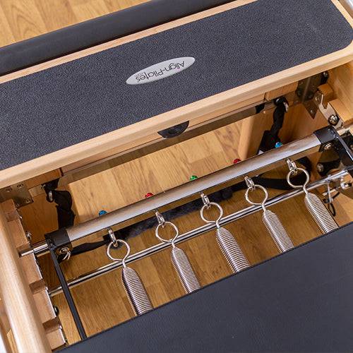 ALIGN-PILATES M8-PRO RC WOOD STUDIO REFORMER WITH TOWER - LUXUSFIT Luxury Exercise & Recovery Equipment