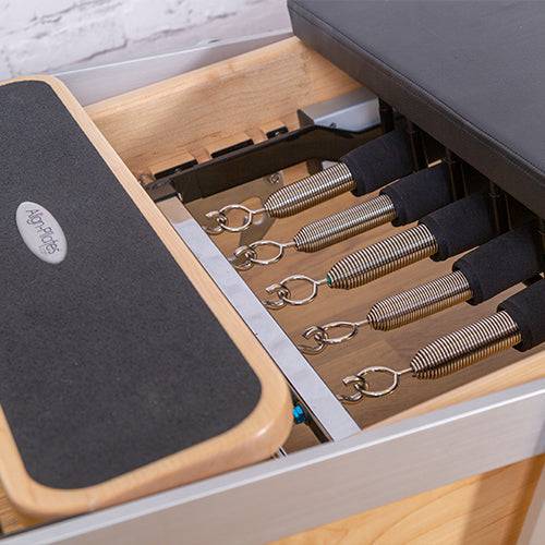 ALIGN-PILATES M8-PRO RC WOOD STUDIO REFORMER WITH TOWER - LUXUSFIT Luxury Exercise & Recovery Equipment