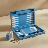 Thumbnail for Leather Backgammon Set - Blue And Black