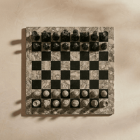 Thumbnail for Marble Chess Set with Storage Case - Oceanic and Black