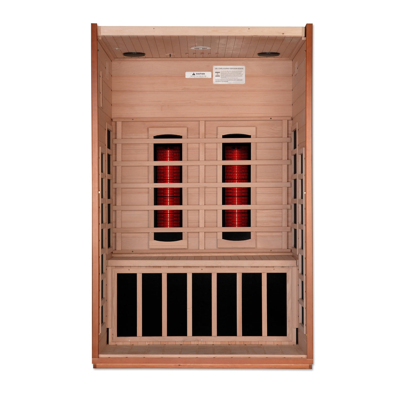***New 2023 Model*** Cardoba 2 Person Full Spectrum Infrared Sauna - Canadian Hemlock - LUXUSFIT Luxury Exercise & Recovery Equipment