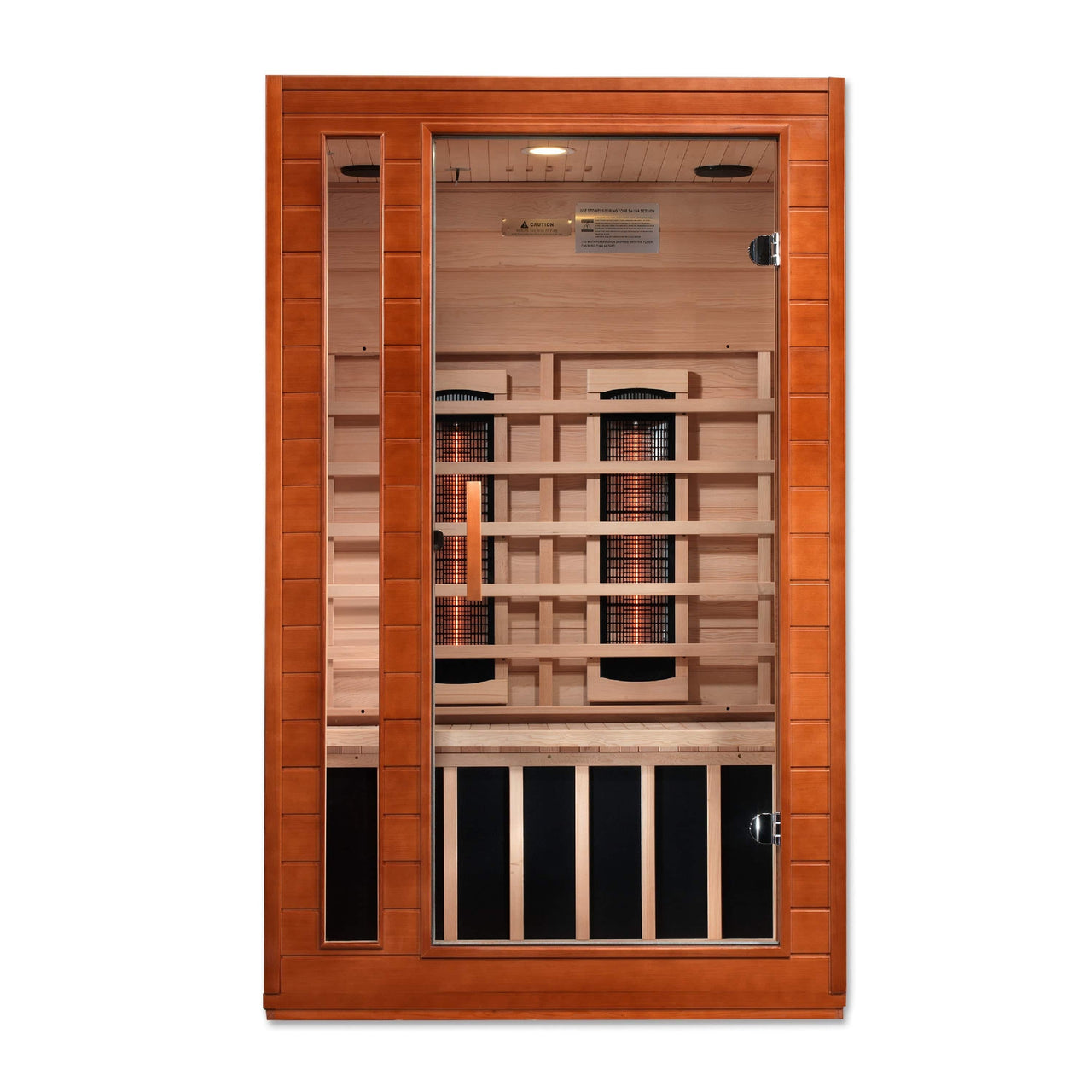 ***New 2023 Model*** Cardoba 2 Person Full Spectrum Infrared Sauna - Canadian Hemlock - LUXUSFIT Luxury Exercise & Recovery Equipment