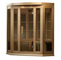 Thumbnail for MAXXUS 3 Person Low EMF FAR Infrared Corner Sauna MX-K356-01 - LUXUSFIT Luxury Exercise & Recovery Equipment