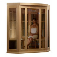 Thumbnail for MAXXUS 3 Person Low EMF FAR Infrared Corner Sauna MX-K356-01 - LUXUSFIT Luxury Exercise & Recovery Equipment