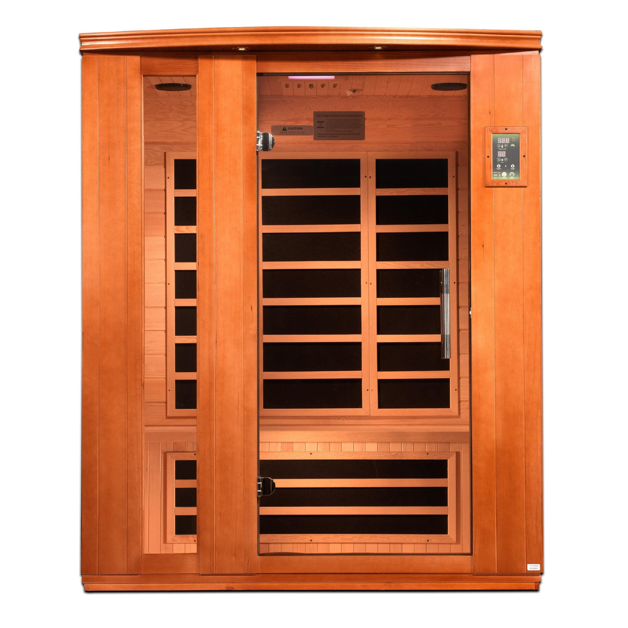 DYNAMIC 3 Person Low EMF Far Infrared Sauna, Lugano Edition - Updated 2023 Model - DYN-6336-01 - LUXUSFIT Luxury Exercise & Recovery Equipment