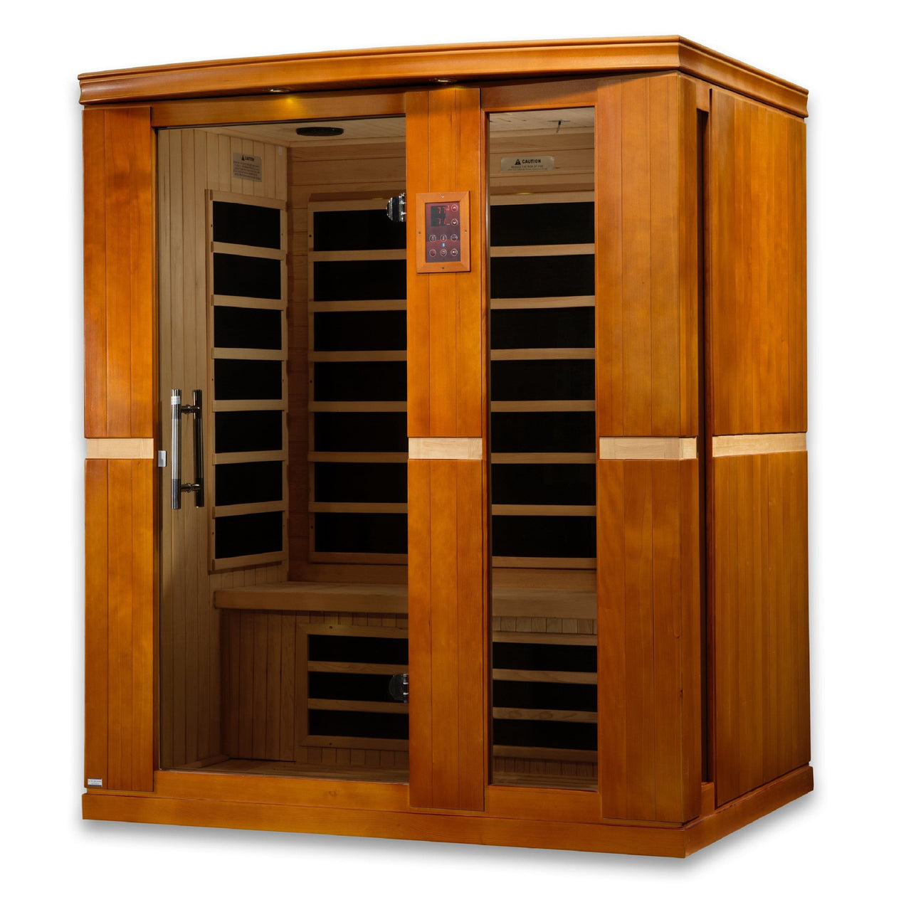 DYNAMIC 3 Person Low EMF Far Infrared Sauna, Palermo Edition DYN-6330-01 - LUXUSFIT Luxury Exercise & Recovery Equipment