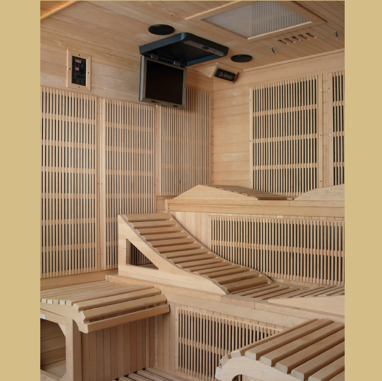 DYNAMIC 6 Person Near Zero EMF Far Infrared Sauna DYN-6996-01 - LUXUSFIT Luxury Exercise & Recovery Equipment
