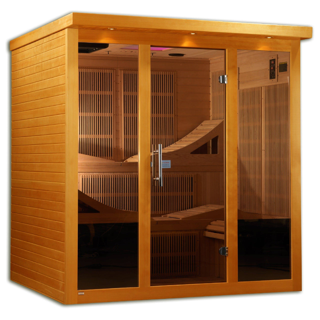 DYNAMIC 6 Person Near Zero EMF Far Infrared Sauna DYN-6996-01 - LUXUSFIT Luxury Exercise & Recovery Equipment