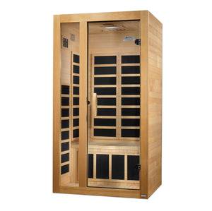 Dynamic "Gracia" 1 Person Low EMF FAR Infrared Sauna - LUXUSFIT Luxury Exercise & Recovery Equipment