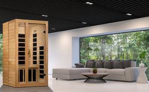 Dynamic "Gracia" 1 Person Low EMF FAR Infrared Sauna - LUXUSFIT Luxury Exercise & Recovery Equipment