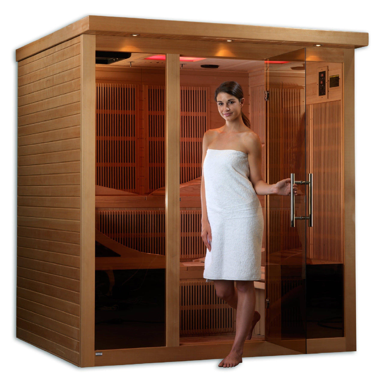 DYNAMIC 6 Person Near Zero EMF Far Infrared Sauna DYN-6996-01 - LUXUSFIT Luxury Exercise & Recovery Equipment
