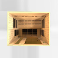 Thumbnail for Lugano 3 Person Full Spectrum Infrared Sauna - Canadian Hemlock - 2023 Model - LUXUSFIT Luxury Exercise & Recovery Equipment