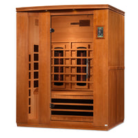 Thumbnail for Lugano 3 Person Full Spectrum Infrared Sauna - Canadian Hemlock - 2023 Model - LUXUSFIT Luxury Exercise & Recovery Equipment