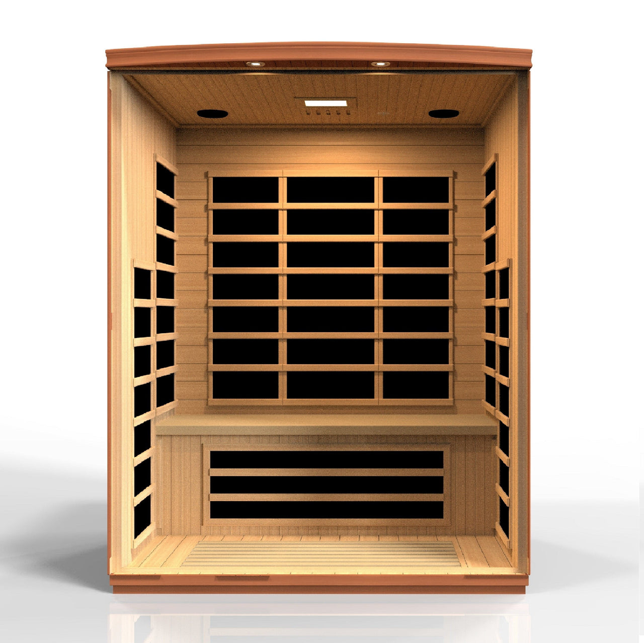 Lugano 3 Person Ultra Low EMF Far Infrared Sauna - 2023 Model - LUXUSFIT Luxury Exercise & Recovery Equipment