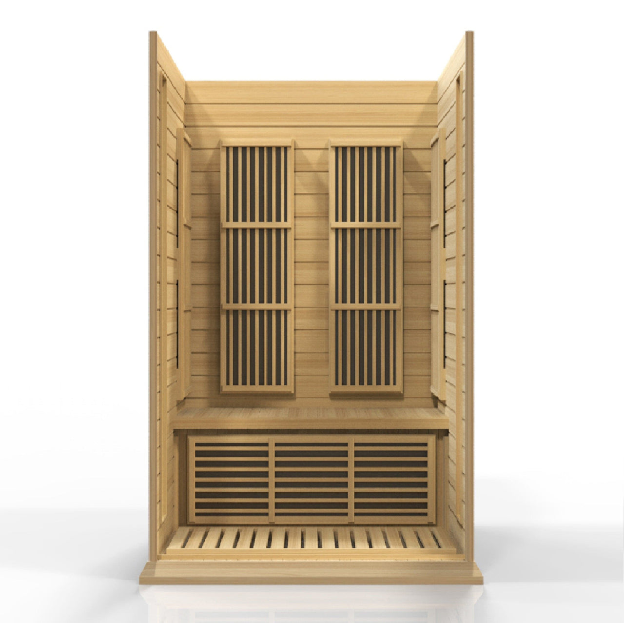 MAXXUS 2 Person Low EMF FAR Infrared Sauna Canadian Hemlock MX-K206-01 - LUXUSFIT Luxury Exercise & Recovery Equipment