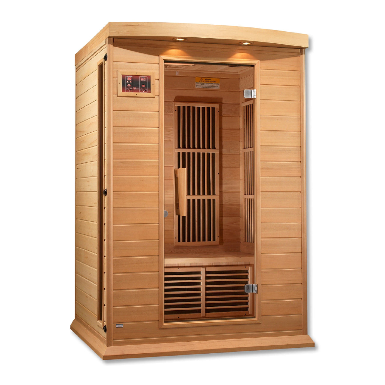 MAXXUS 2 Person Low EMF FAR Infrared Sauna Canadian Hemlock MX-K206-01 - LUXUSFIT Luxury Exercise & Recovery Equipment