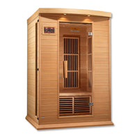 Thumbnail for MAXXUS 2 Person Low EMF FAR Infrared Sauna Canadian Hemlock MX-K206-01 - LUXUSFIT Luxury Exercise & Recovery Equipment