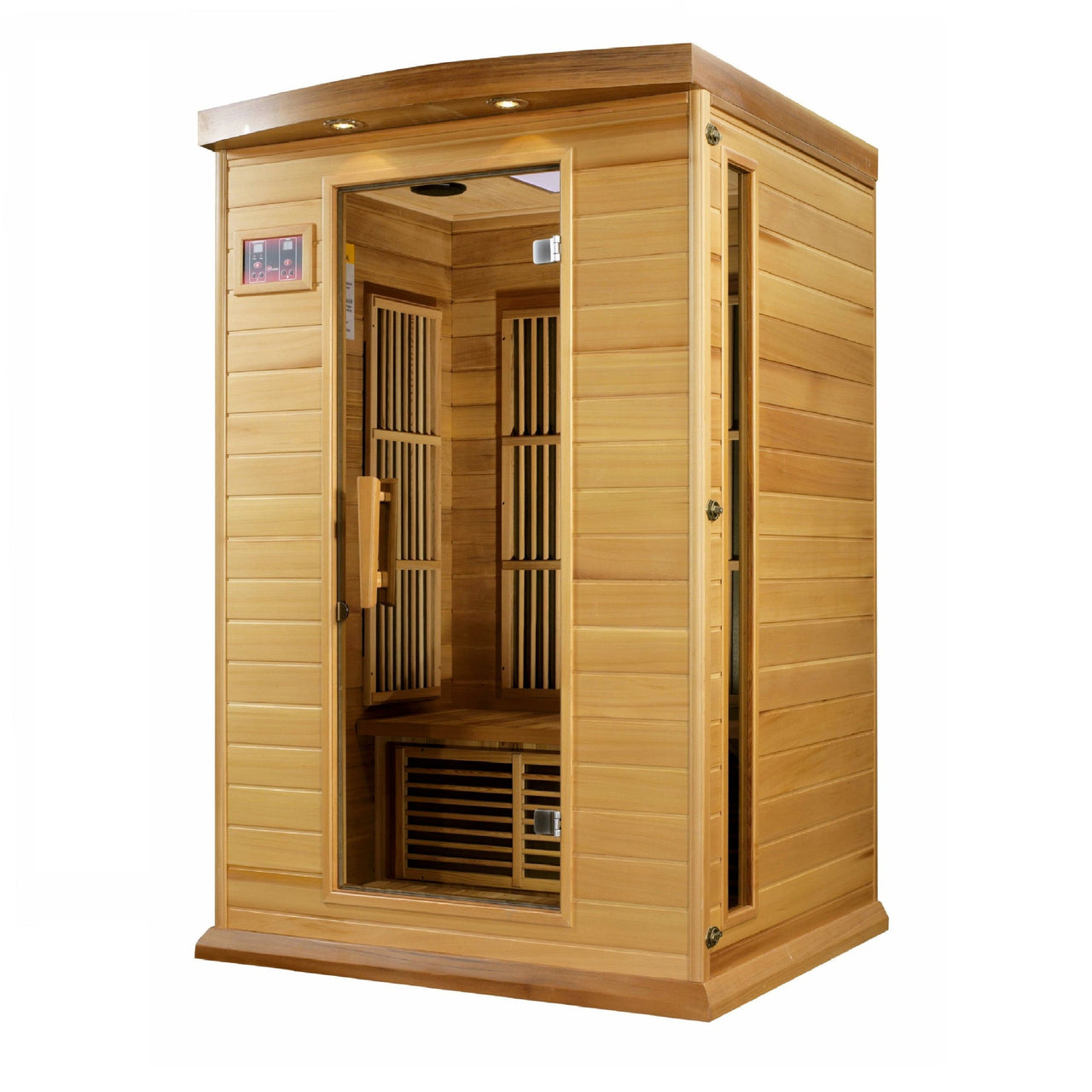 MAXXUS 2 Person Low EMF FAR Infrared Sauna Canadian Red Cedar MX-K206-01 - LUXUSFIT Luxury Exercise & Recovery Equipment