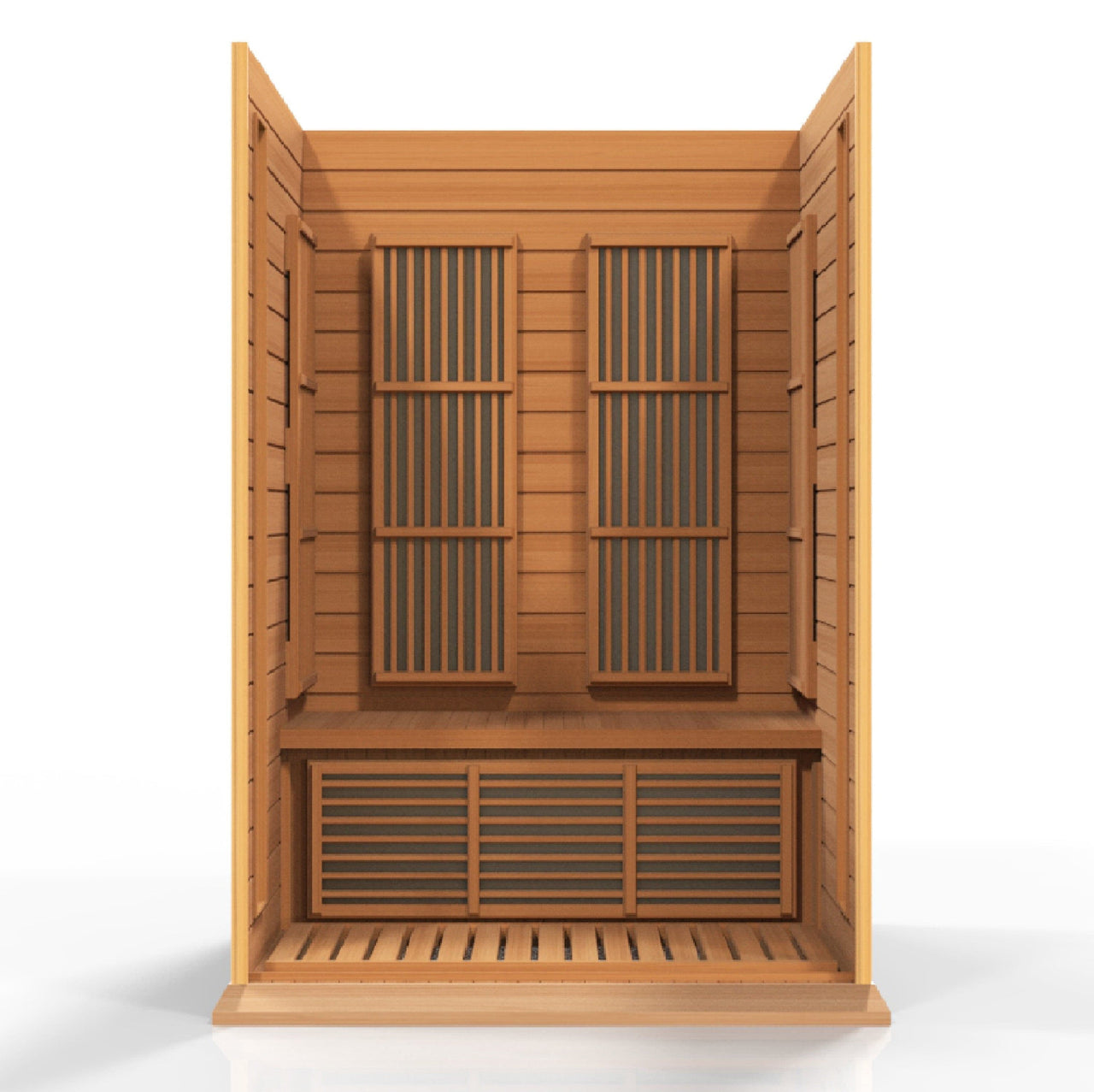 MAXXUS 2 Person Low EMF FAR Infrared Sauna Canadian Red Cedar MX-K206-01 - LUXUSFIT Luxury Exercise & Recovery Equipment