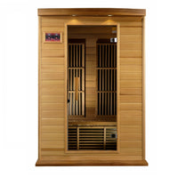 Thumbnail for MAXXUS 2 Person Low EMF FAR Infrared Sauna Canadian Red Cedar MX-K206-01 - LUXUSFIT Luxury Exercise & Recovery Equipment