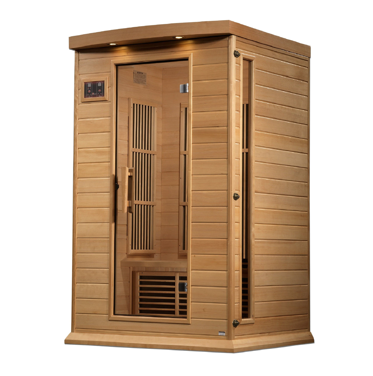 MAXXUS 2 Person Near Zero EMF FAR Infrared Sauna - Canadian Hemlock - LUXUSFIT Luxury Exercise & Recovery Equipment
