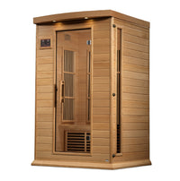 Thumbnail for MAXXUS 2 Person Near Zero EMF FAR Infrared Sauna - Canadian Hemlock - LUXUSFIT Luxury Exercise & Recovery Equipment