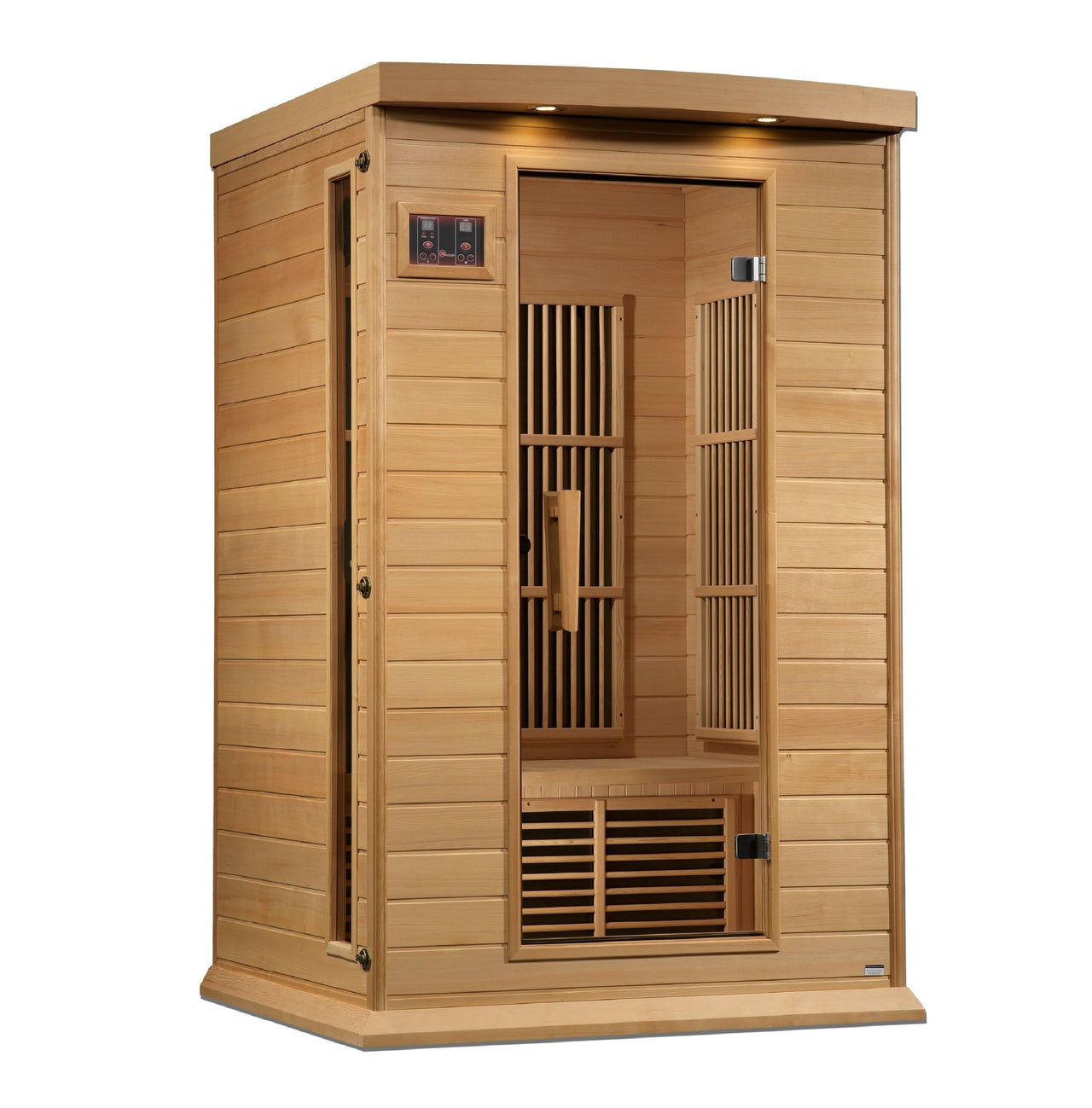 MAXXUS 2 Person Near Zero EMF FAR Infrared Sauna - Canadian Hemlock - LUXUSFIT Luxury Exercise & Recovery Equipment