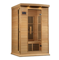 Thumbnail for MAXXUS 2 Person Near Zero EMF FAR Infrared Sauna - Canadian Hemlock - LUXUSFIT Luxury Exercise & Recovery Equipment