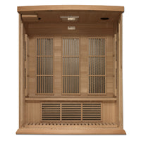 Thumbnail for MAXXUS 3 Person Near Zero EMF FAR Infrared Sauna - Canadian Hemlock - LUXUSFIT Luxury Exercise & Recovery Equipment