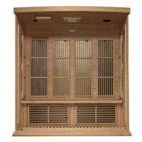 Thumbnail for MAXXUS 4 Person Near Zero EMF FAR Infrared Sauna - Canadian Hemlock - LUXUSFIT Luxury Exercise & Recovery Equipment