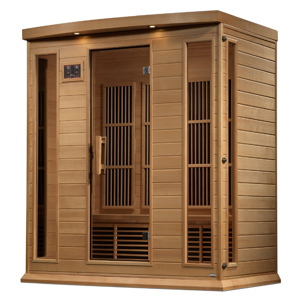MAXXUS 4 Person Near Zero EMF FAR Infrared Sauna - Canadian Hemlock - LUXUSFIT Luxury Exercise & Recovery Equipment