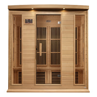 Thumbnail for MAXXUS 4 Person Near Zero EMF FAR Infrared Sauna - Canadian Hemlock - LUXUSFIT Luxury Exercise & Recovery Equipment