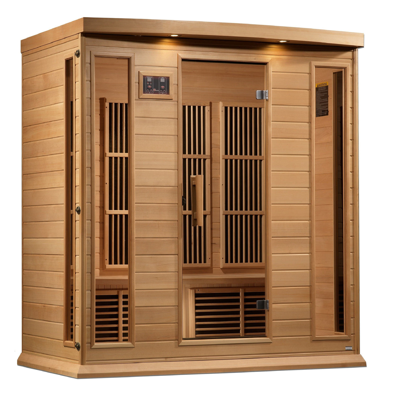 MAXXUS 4 Person Near Zero EMF FAR Infrared Sauna - Canadian Hemlock - LUXUSFIT Luxury Exercise & Recovery Equipment