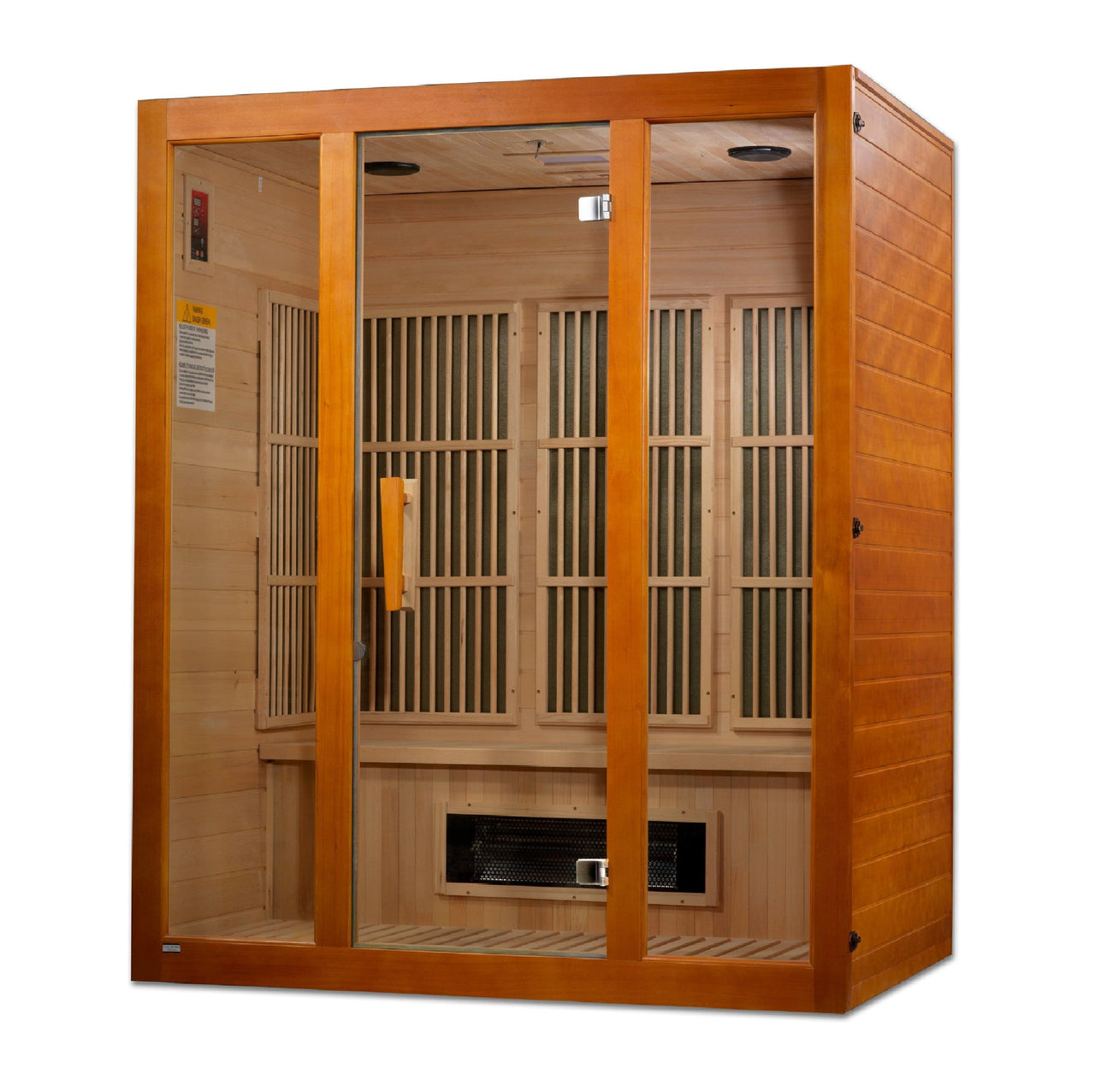 MAXXUS "Alpine" Dual Tech 3 Person Low EMF Far Infrared Sauna Canadian Hemlock - LUXUSFIT Luxury Exercise & Recovery Equipment