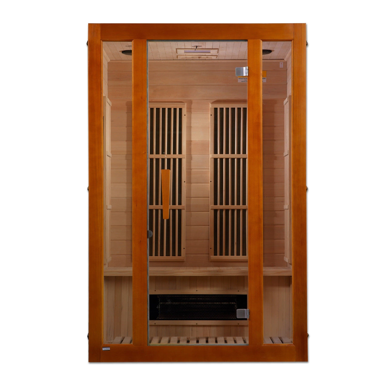 MAXXUS "Aspen" Dual Tech 2 Person Low EMF Far Infrared Sauna Canadian Hemlock - LUXUSFIT Luxury Exercise & Recovery Equipment