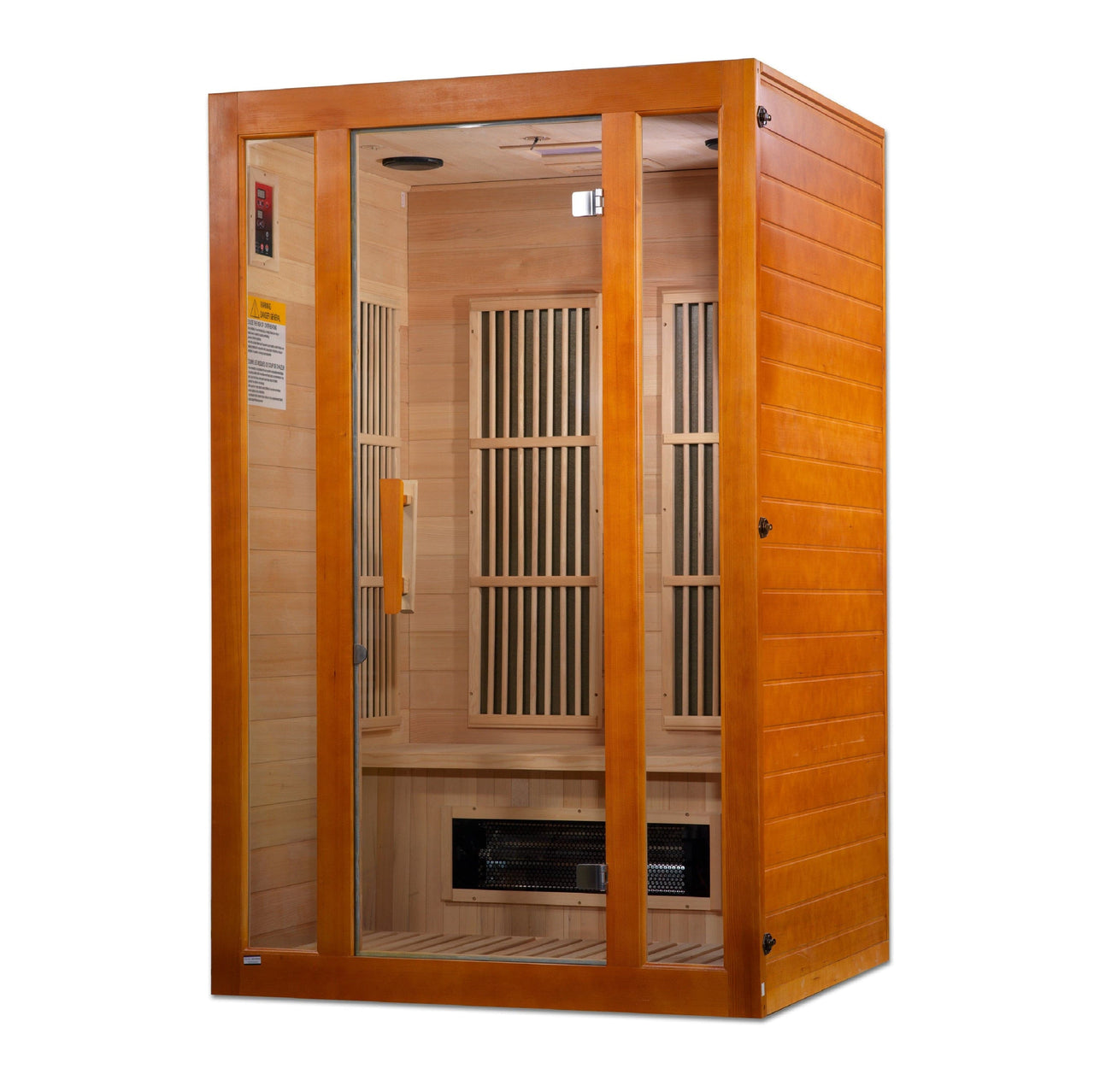 MAXXUS "Aspen" Dual Tech 2 Person Low EMF Far Infrared Sauna Canadian Hemlock - LUXUSFIT Luxury Exercise & Recovery Equipment
