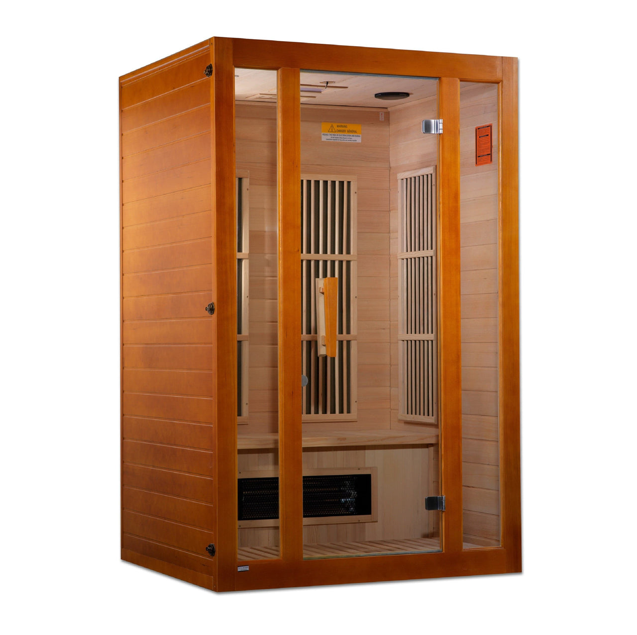 MAXXUS "Aspen" Dual Tech 2 Person Low EMF Far Infrared Sauna Canadian Hemlock - LUXUSFIT Luxury Exercise & Recovery Equipment