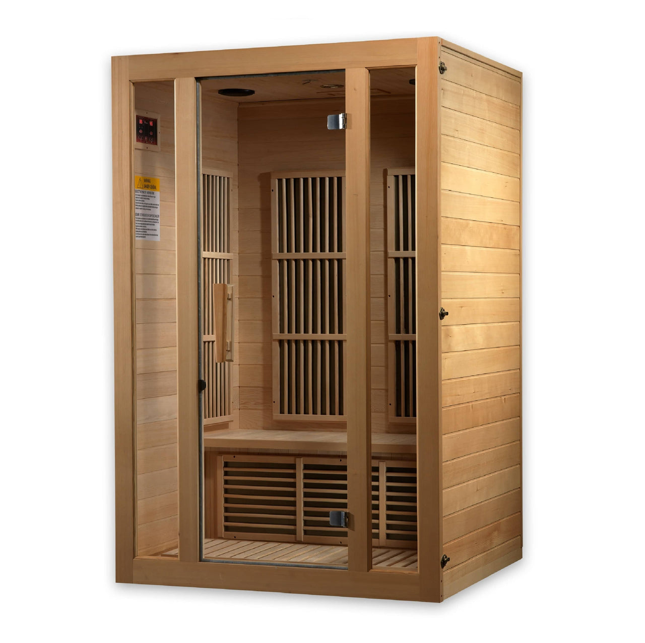 MAXXUS "Seattle" 2 person Low EMF Far Infrared Sauna Canadian Hemlock - LUXUSFIT Luxury Exercise & Recovery Equipment