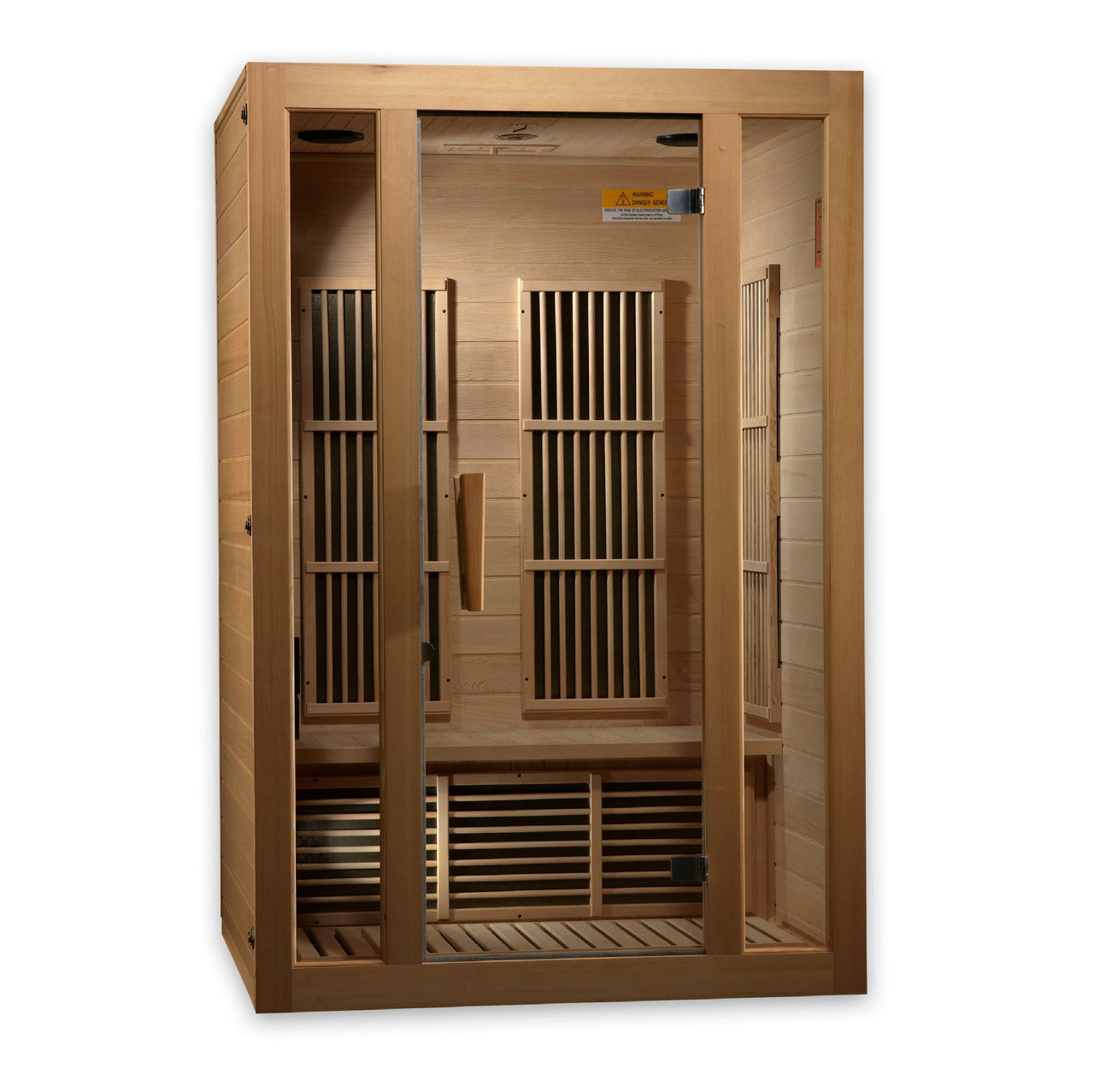 MAXXUS "Seattle" 2 person Low EMF Far Infrared Sauna Canadian Hemlock - LUXUSFIT Luxury Exercise & Recovery Equipment