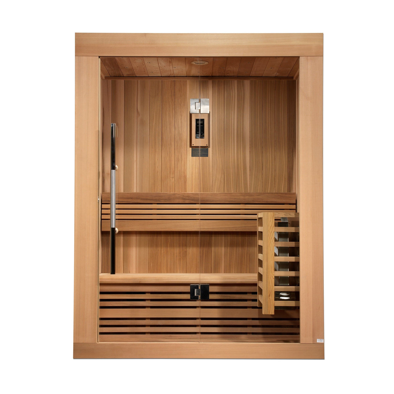 GOLDEN DESIGNS "Sundsvall Edition" 2 Person Traditional Steam Sauna - Canadian Red Cedar - LUXUSFIT Luxury Exercise & Recovery Equipment