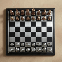 Thumbnail for Copper and Silver Metallic Chess Set
