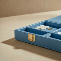 Thumbnail for Leather Backgammon Set - Blue And Black