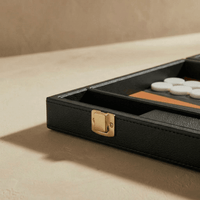 Thumbnail for Leather Backgammon Set - Black And Brown